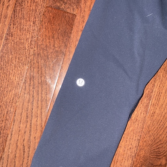 Lululemon Never Still Crop *21” Mesh Cadet Blue Women’s Size 8 - Picture 3 of 5
